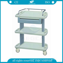 AG-LPT004A CE ISO abs medizinische Instrument Trolley Krankenhaus Kunststoff Dienstprogramm Warenkorb